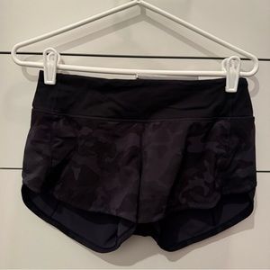 Lululemon Gray Camo Speed Up Shorts 2.5”